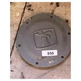 Round Metal Plate w/ Donkey