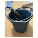 Assorted Hangers, Small Trash Can & Power Strip