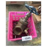 Large Brass Valve Approx. 2" + Other Gas Valves