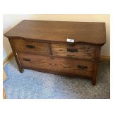 Oak Lowboy Dresser Bottom [No Mirror]