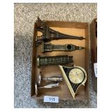 Candlesticks & Souvenir Monuments + Clock
