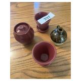 (4) Small UHL Pottery Society Pcs.