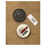 IH Harvester Emblem + Lucky Penny Coaster