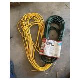 New Green Outdoor Cord + Yellow Cord w/ No Ends