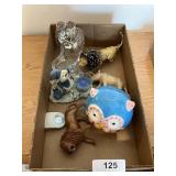 Owl Ceramic Bank, Crystal Angel Candle Holder, +