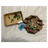 Clock w/ John Deere Miniatures &
