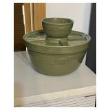 2 Pc. Sage Green Longaberger Serving Bowl