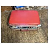 Red Suitcases w/ Misc. Items