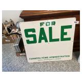 Tin For Sale Sign + Farm Print