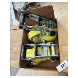 (2) New 27ft. Ratcheting Straps