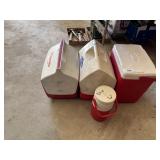 (3) Lunch Coolers & Thermos