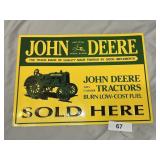 John Deere Tin Sign