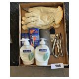 Leather Gloves, Deodorant, Hand Soap & Other