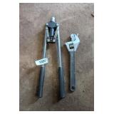 Adjustable Wrench & Rivet Gun