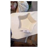 Longaberger Star Shaped Christmas Dish