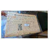 1941 Richmond Times Dispatch Newspaper