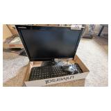 Computer Monitor & Keyboard
