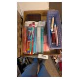 Toothbrushes, Bandages Plastic Organizer & Other