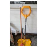 Plastic Snow Shovel, Rake, & Broom