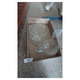 Glass Pitcher, Glass Plate, & Other