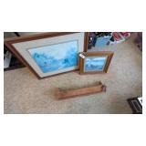 Wall Art, Shelf, & Mirror