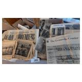 Newspaper Clippings from School Classes & Events,