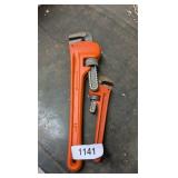 (2) Pittsburg Pipe Wrenches