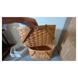 (2) Baskets, Wood Shelves