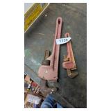 (2) Pittsburg Pipe Wrenches