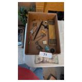Skeleton Key, Clock Winder, Quill Pen, & Other