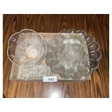 Egg Plate & Other Glassware
