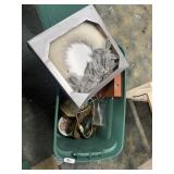 (2) Totes w/ Lids + Misc. Decor