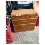 Wooden Box w/ Contents