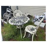 Outdoor Metal Bistro Table & Chairs