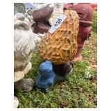 Concrete Morel Mushrooms, Gnome & Fire Hydrant
