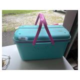 Plastic Container w/ Picnic Basket Style Handles