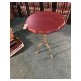 Accent Table w/ Brass Tone Legs