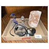 Salt Lamp & Dolphin Figurines