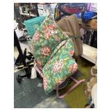 Pink Outdoor Chair + Assorted Cushions