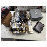 Clock Radio, Light Bulb, Metal Money Box & Other