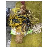Assorted Rope, Numbers, Tin Stuff For Sale Sign &