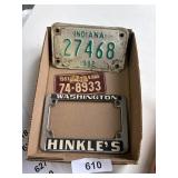 1953 Small South Dakota Plate, Motorcycle Plate &