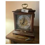 Howard Miller Clock w/ Key + Battery Op Box