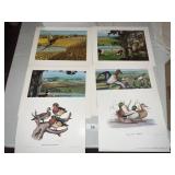 Vintage Waterfowl Prints + Deer Weather Center