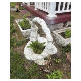 (2) Concrete Planter Basket
