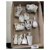 Gold Tone & Rose Vases & Other