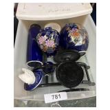 Cobalt Blue Asian Jars & Other