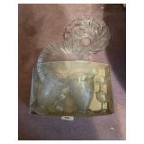 Iris & Herringbone Pitcher, Vase, Glasses &