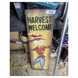 Harvest Welcome Sign, Thanksgiving Flag & Other