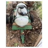 12V 15 Gallon Sprayer w/ Attached Homemade Wagon